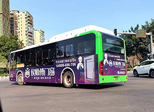 惠州公交車廣告價(jià)格多少錢？惠州公交車體廣告家裝建材案例